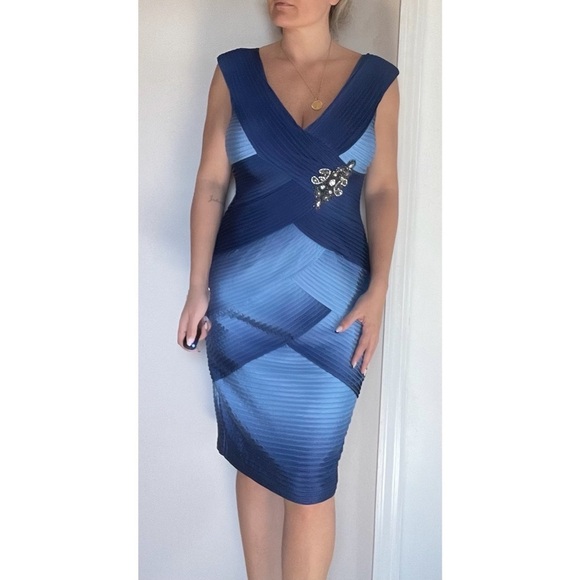 Jovani Dresses & Skirts - Jovani Blue Cocktail Dress